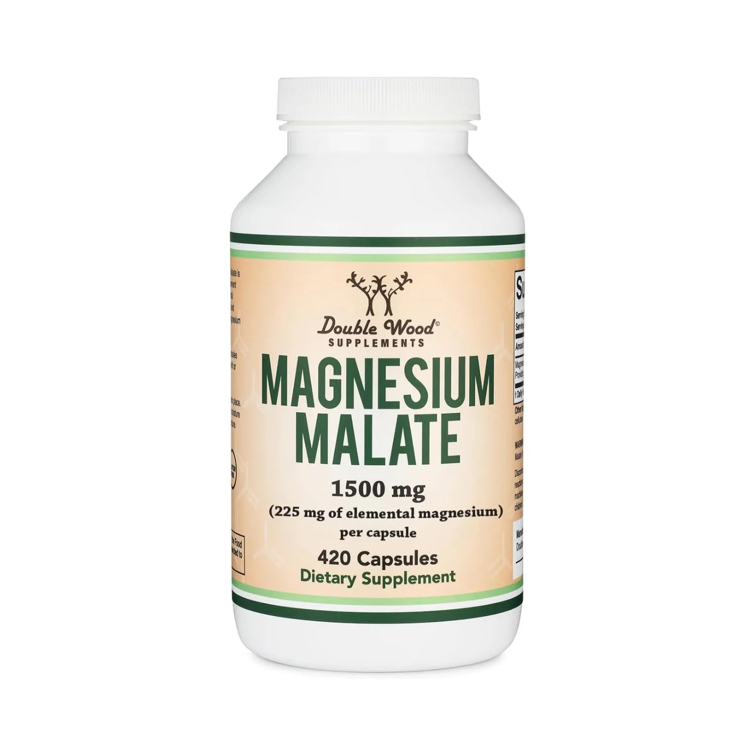 Double Wood Malato De Magnesio 500 Mg 420 Caps Sfn