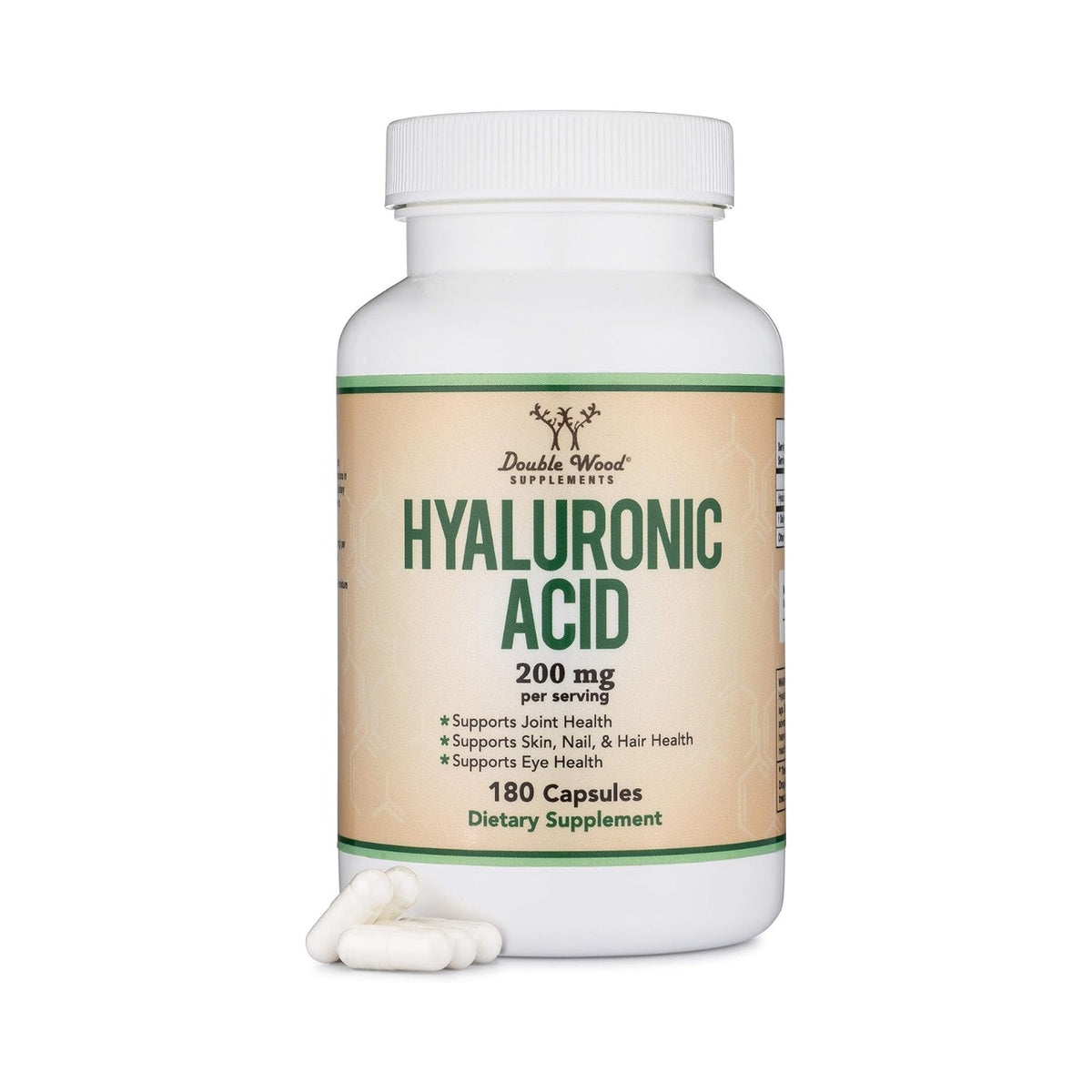 Double Wood Ácido Hialurónico 100 mg 180 Cápsulas
