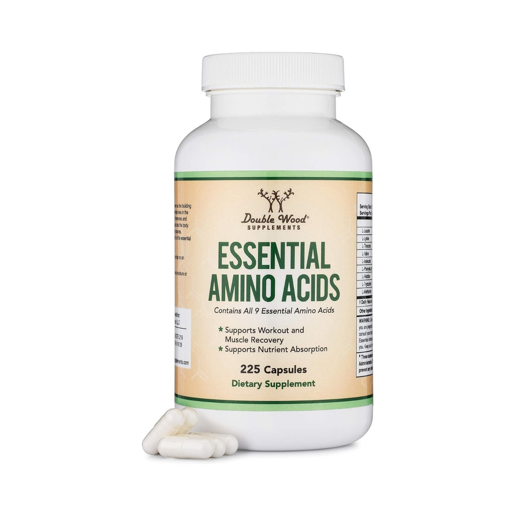Double Wood Aminoácidos Esenciales EAA 1000 mg 225 Cápsulas