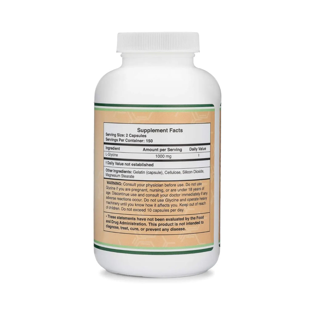 Double Wood Supplements Suplemento De Glicina 300 cáp sfn