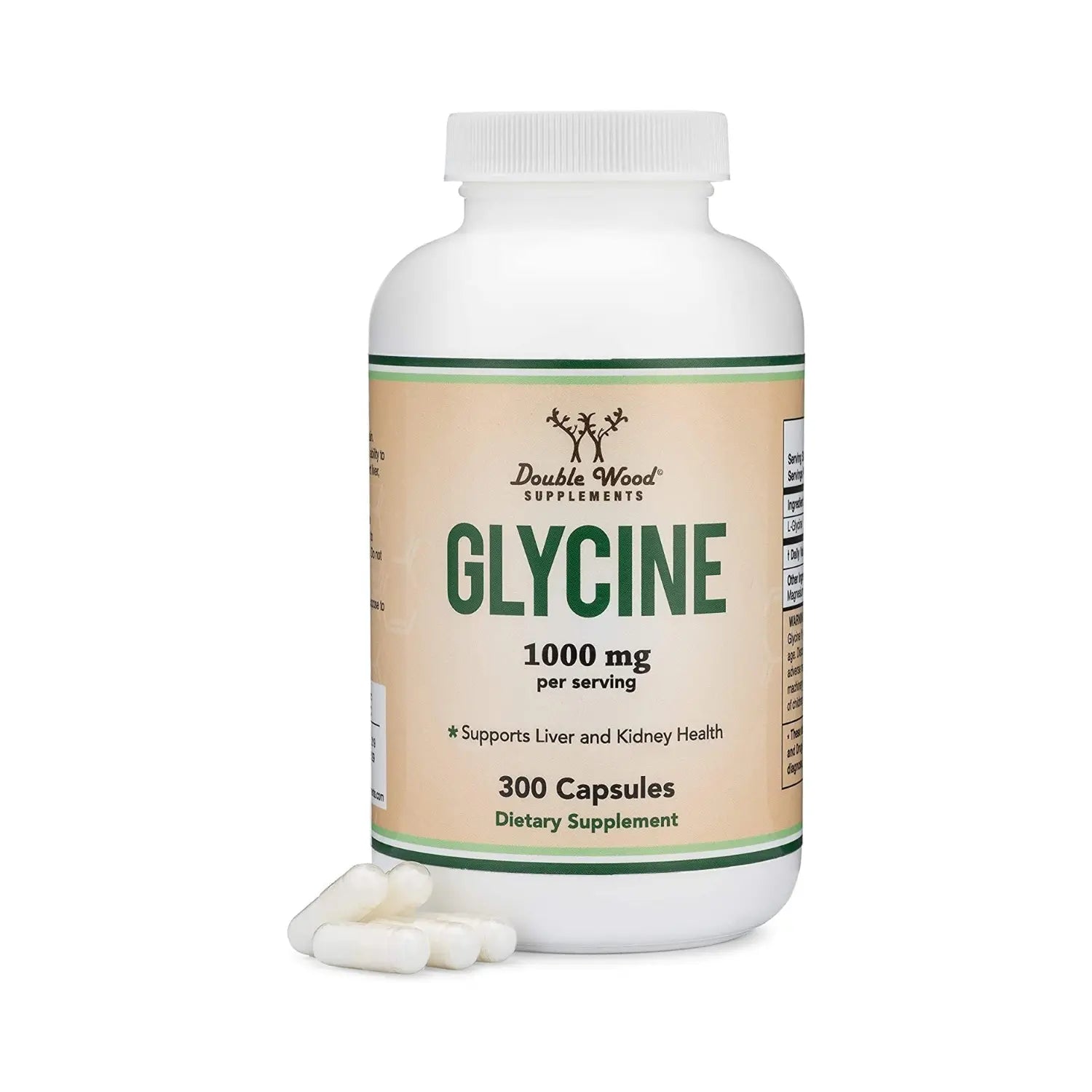 Double Wood Supplements Suplemento De Glicina 300 cáp sfn