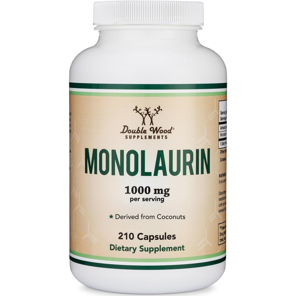 Double Wood Monolaurina 1000 mg 210 Cápsulas
