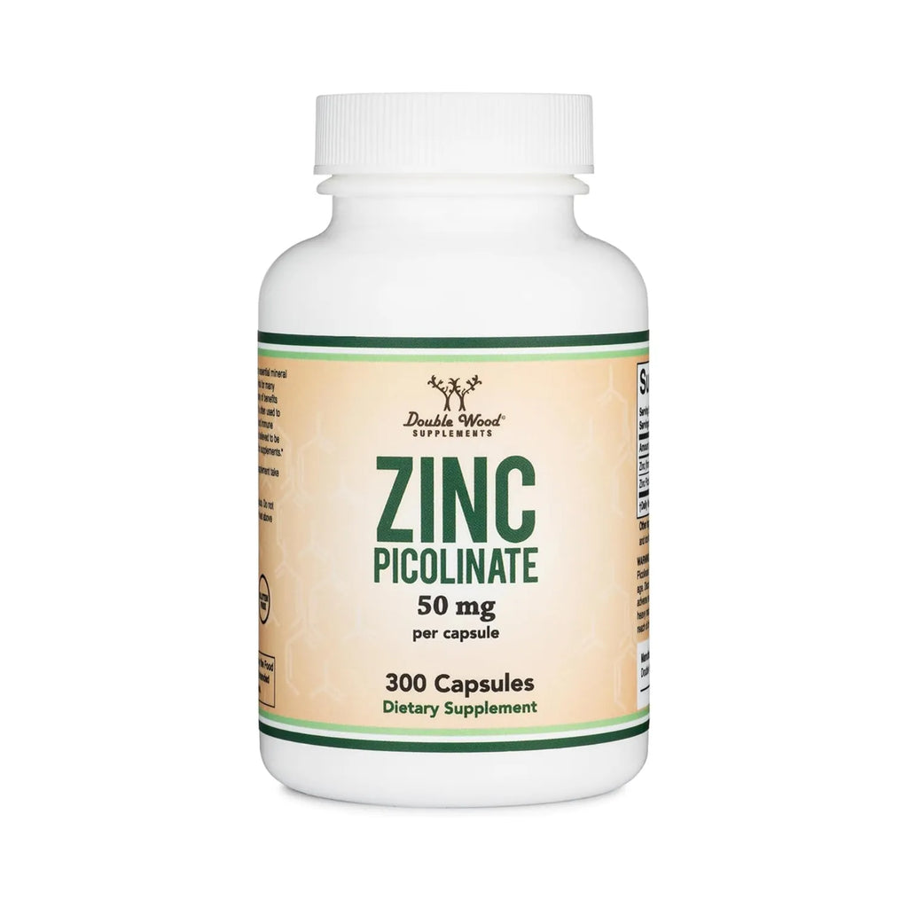 Double Wood Supplements Picolinato de zinc 50 mg 300caps Sfn