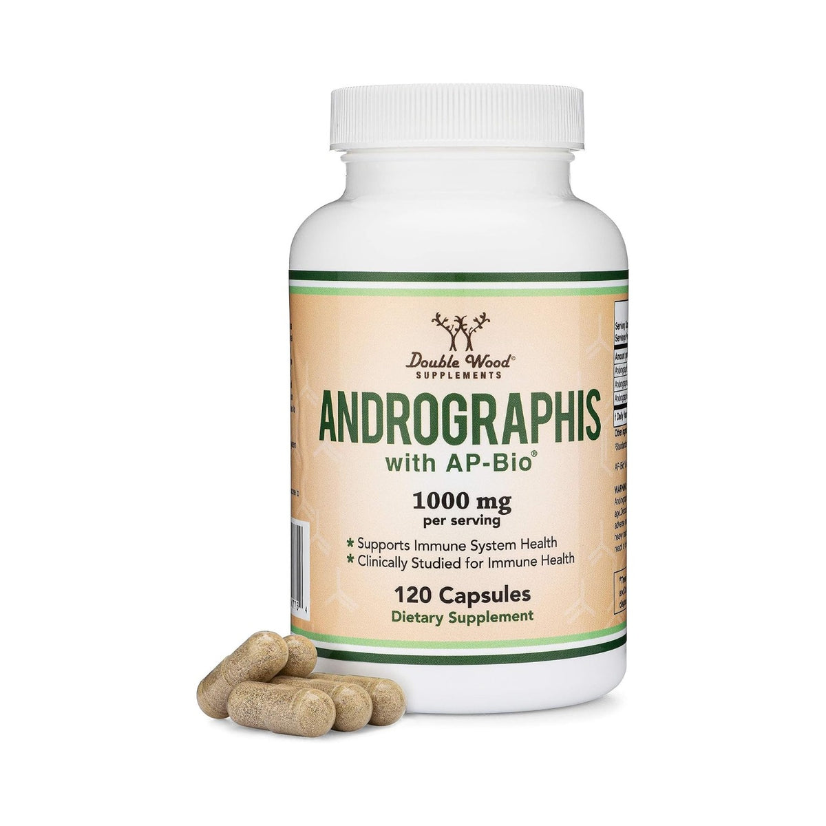 Double Wood Andrographis AP-Bio 1000 mg 120 Cápsulas