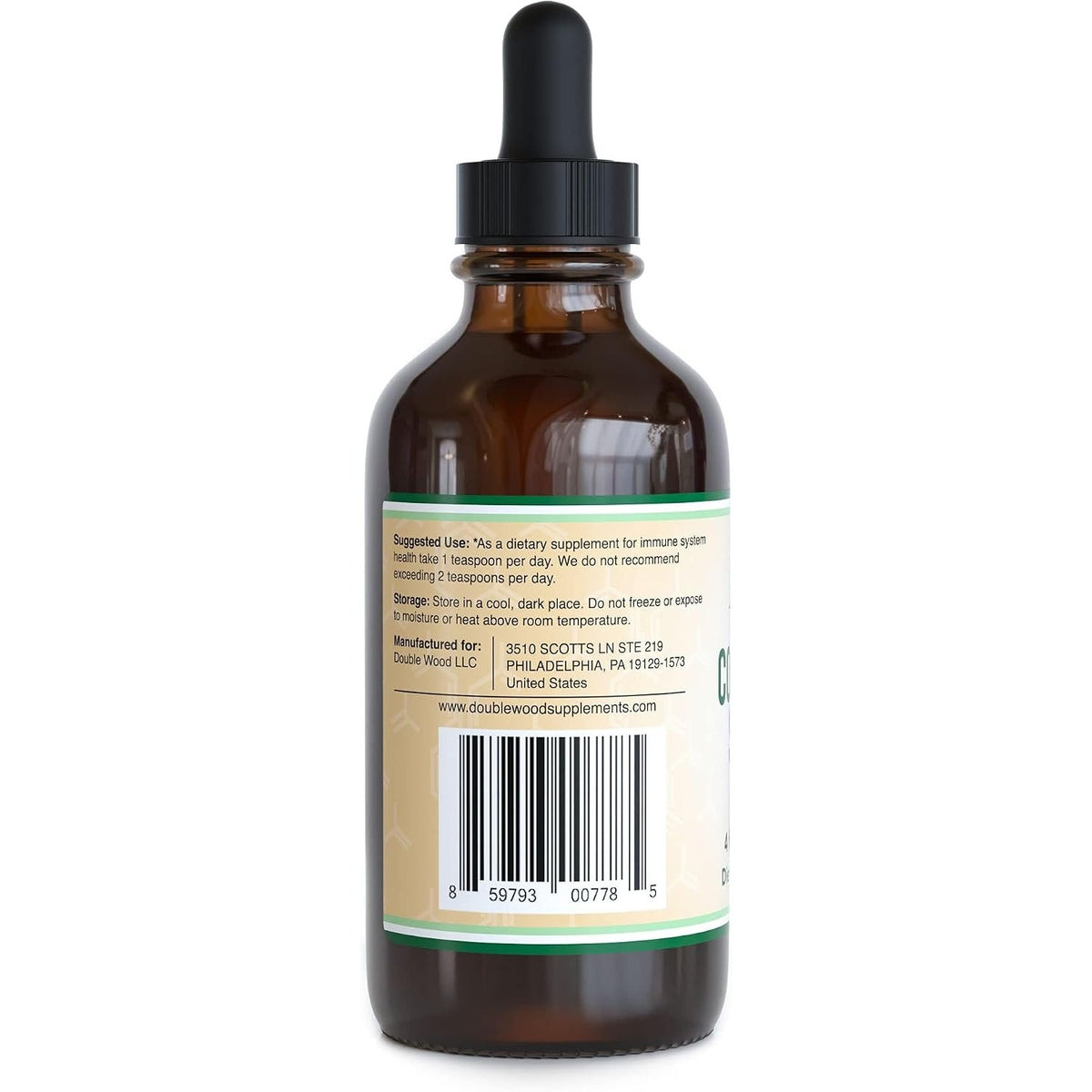 Double Wood Plata Coloidal 20 PPM Líquido 120 ml