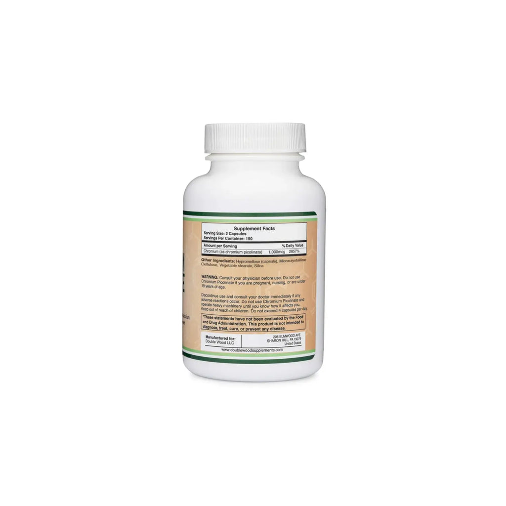 DOUBLE WOOD Chromium Picolinate 500 mcg con 300 caps sfn