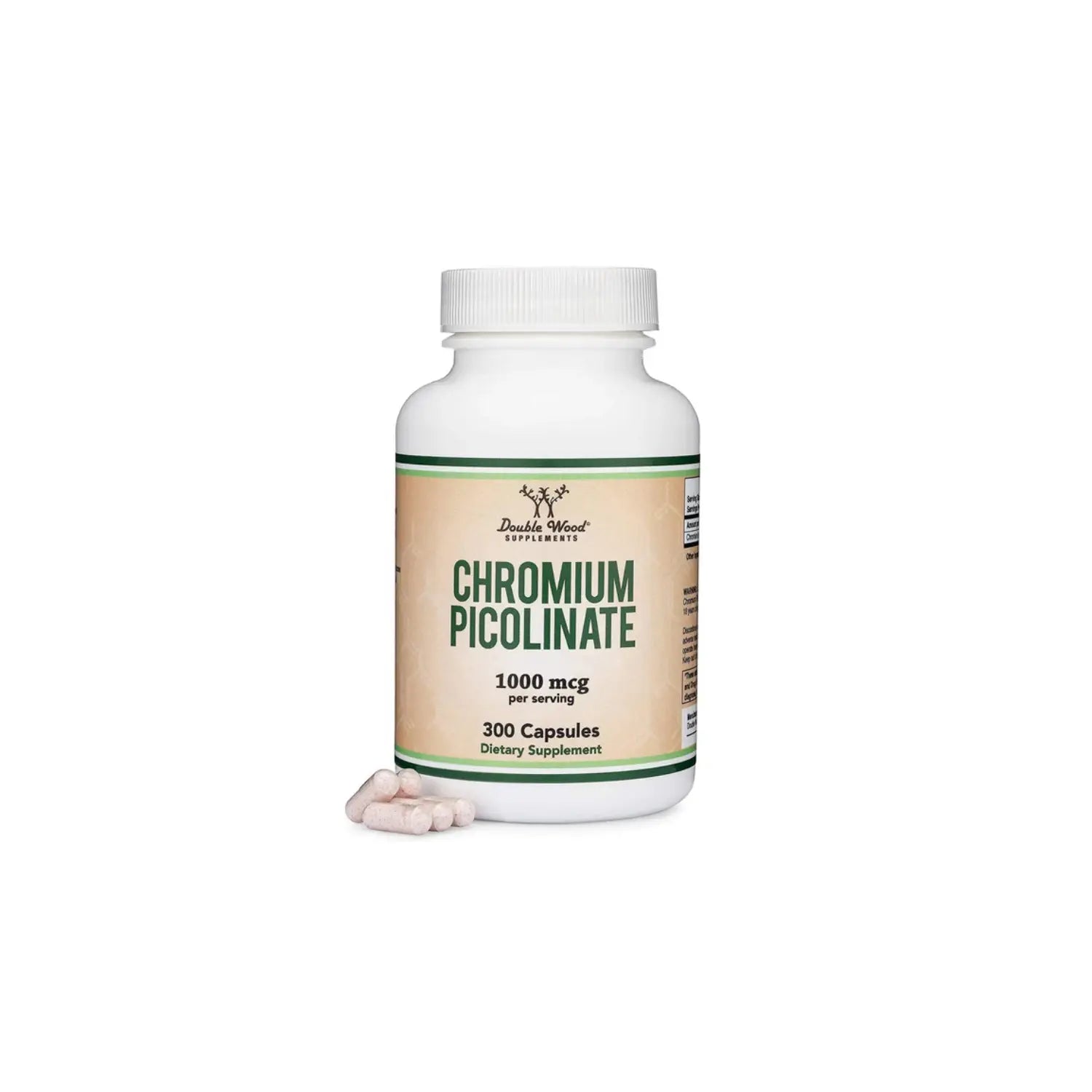 DOUBLE WOOD Chromium Picolinate 500 mcg con 300 caps sfn