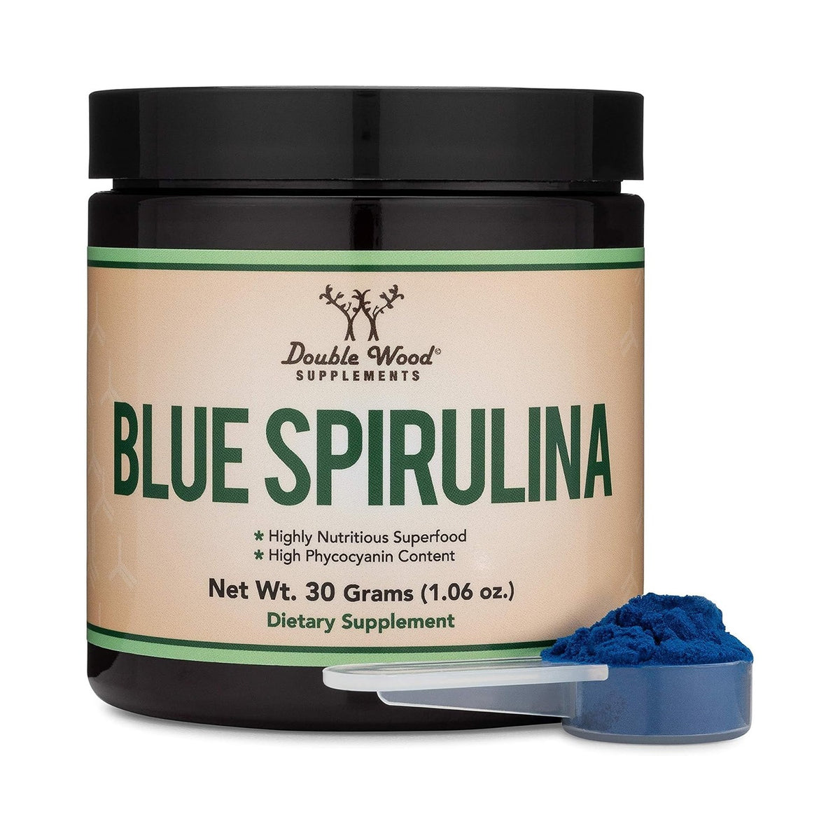 Double Wood Espirulina Azul 30 g Altamente Nutritiva