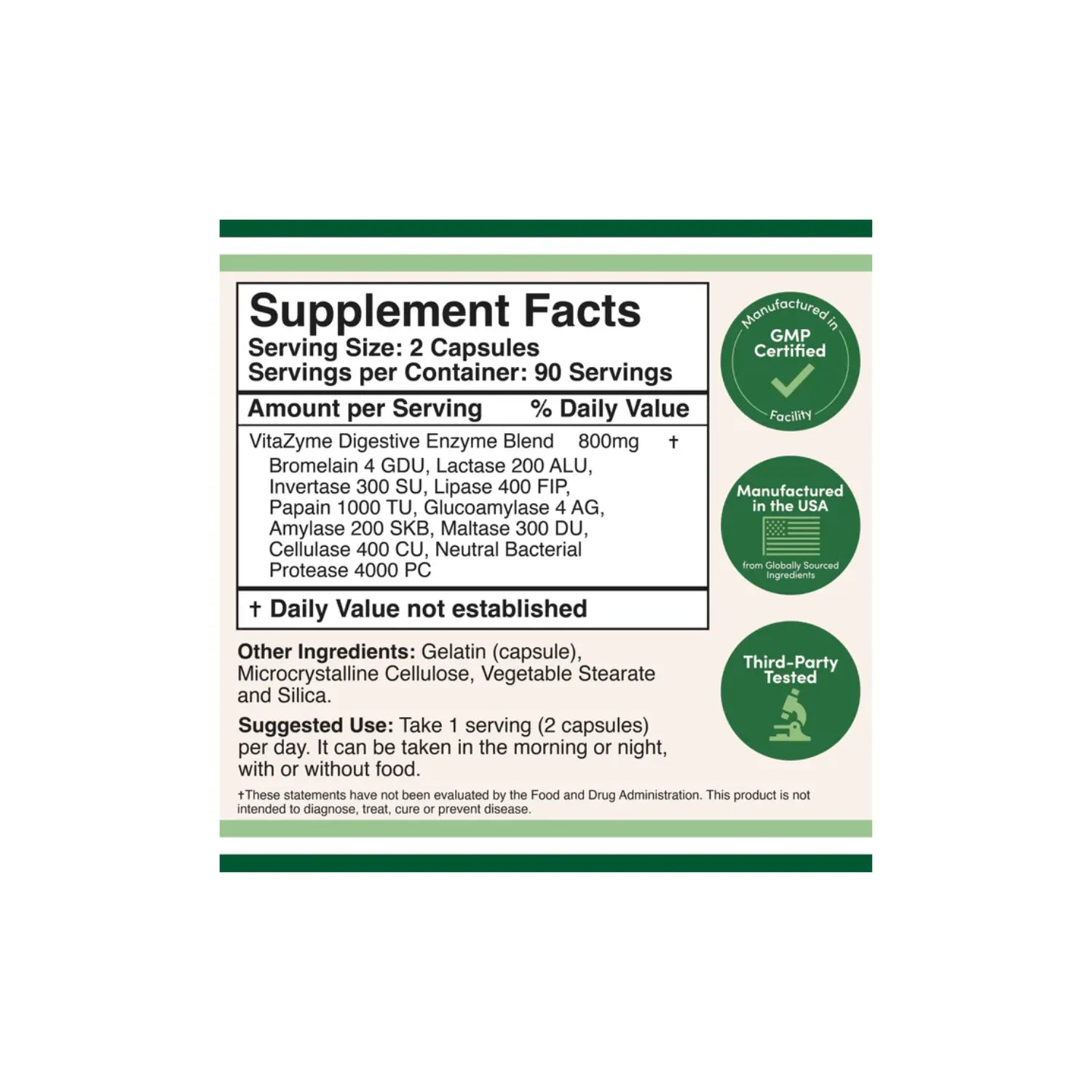DOUBLE WOOD Essential Digestive Enzymes 180cáps/400mg sfn