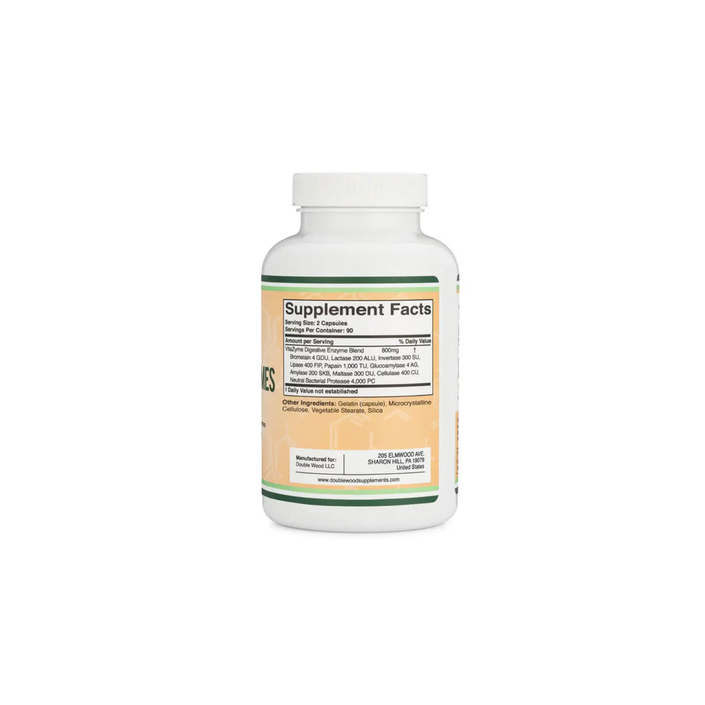 DOUBLE WOOD Essential Digestive Enzymes 180cáps/400mg sfn