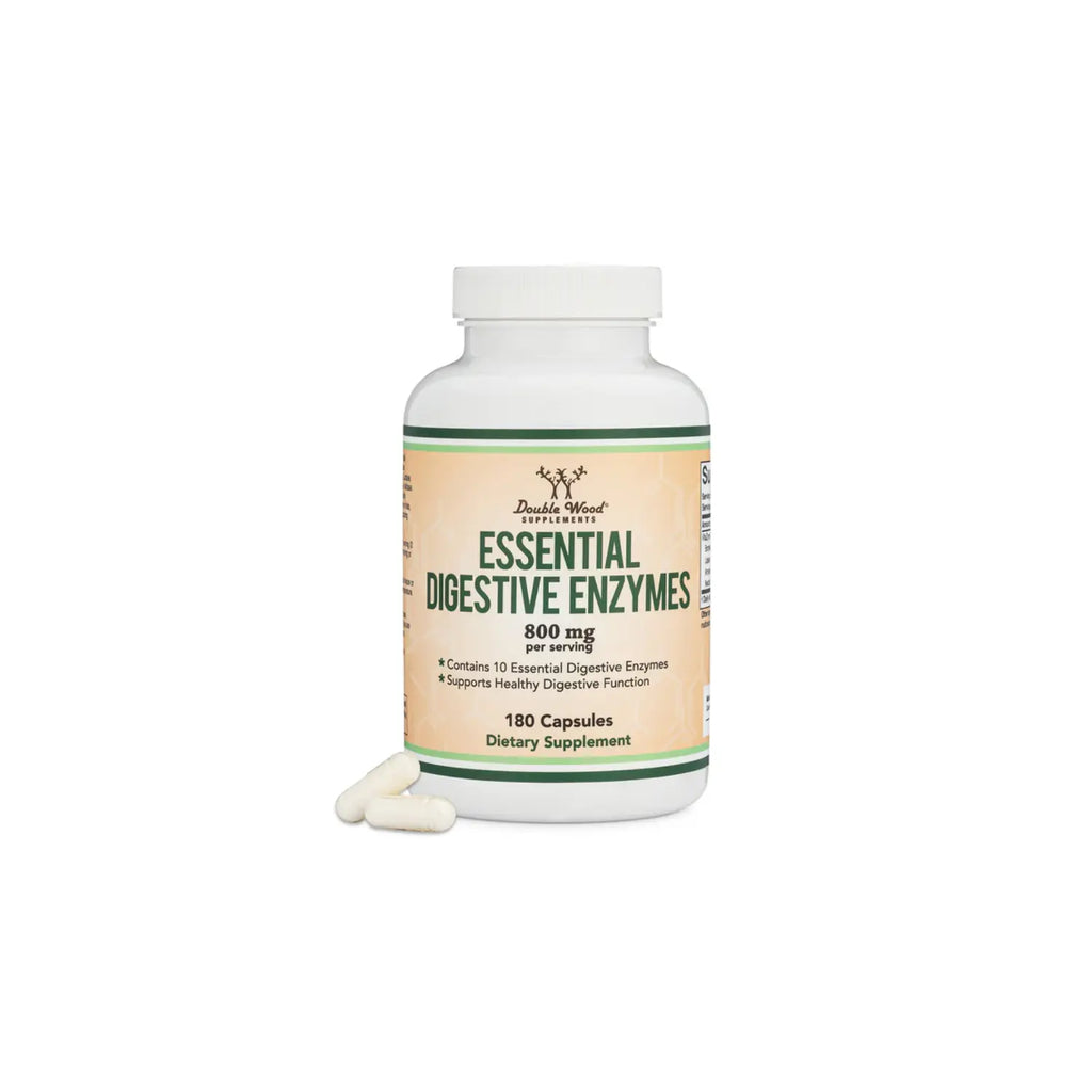 DOUBLE WOOD Essential Digestive Enzymes 180cáps/400mg sfn