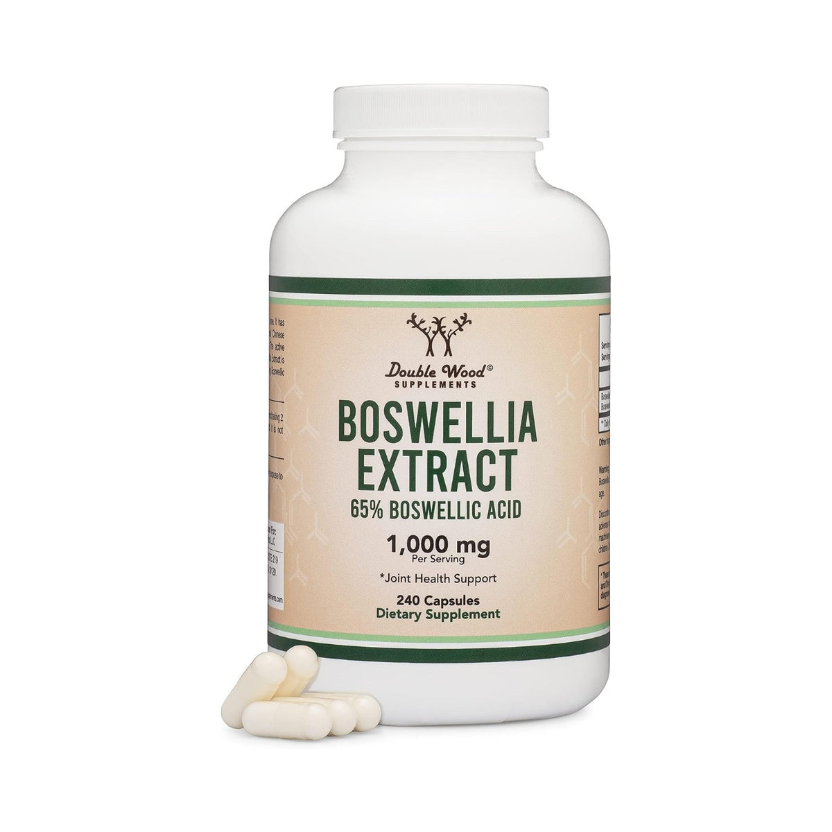 Double Wood Boswellia Serrata Extracto 1000 mg 240 Cápsulas