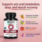 ZHOU Nutrition Cereza Agria y Semilla de Apio Sabor Cereza 60 Cápsulas Vegetales | 1,000 mg de Extracto de Cereza Agria por Porción | Apoyo antioxidante y bienestar articular | Con Semilla de Apio | Suplemento alimenticio