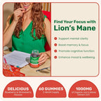 Fungies Lion's Mane Mushroom Gummie 60 gomitas sfn