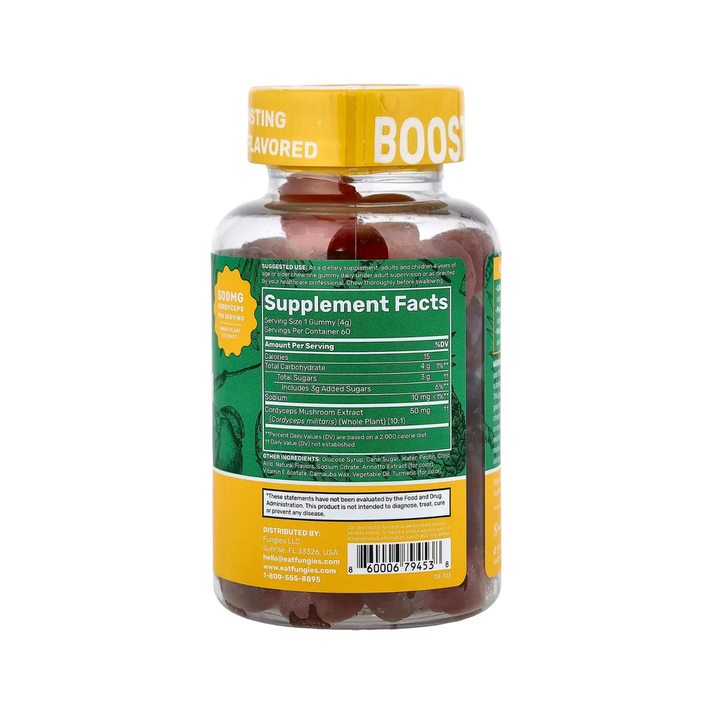 Fungies Cordycep Mushroom Gummie 60 gomitas sfn