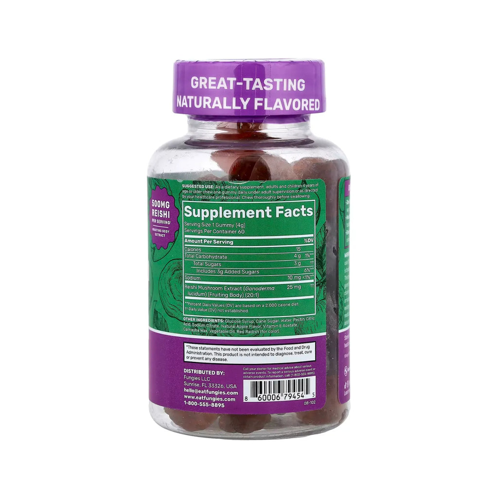 Fungies Reishi Mushroom Gummie 60 gomitas sfn