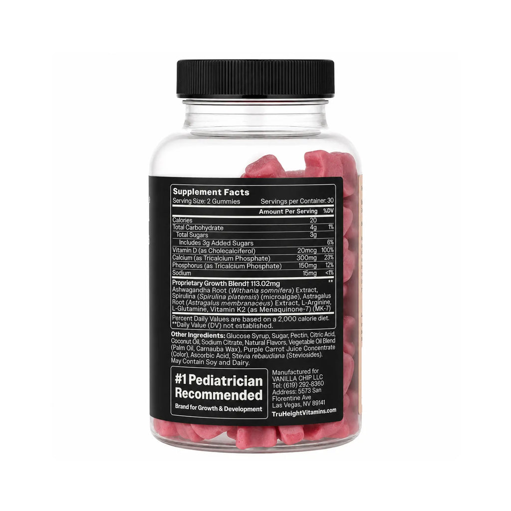 TruHeight Growth Gummy Watermelon 60 Gomitas