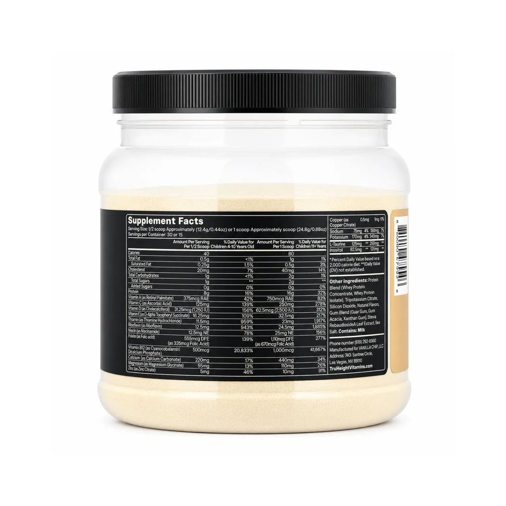 TruHeight Growth Protein Shake - Vanilla