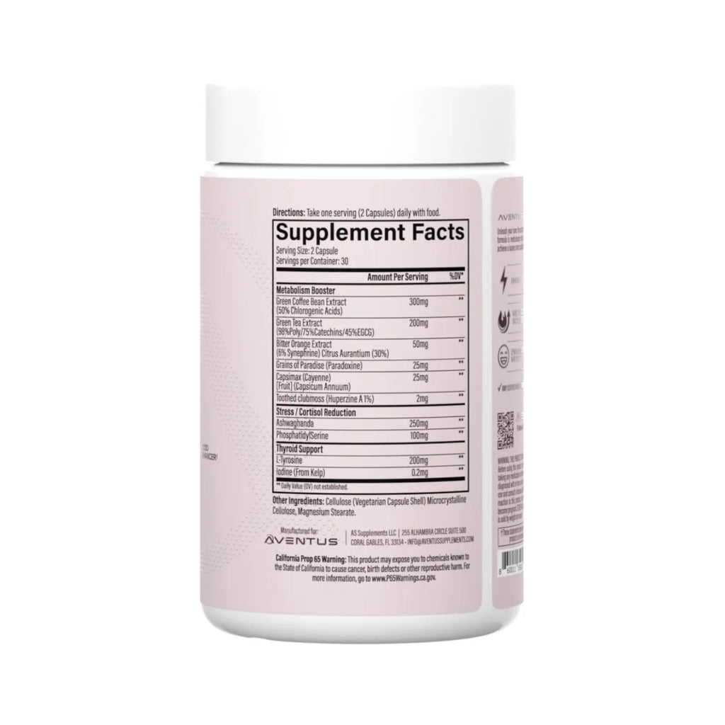 Aventus FAT Burner Fórmula Termogénica 60 Capsulas