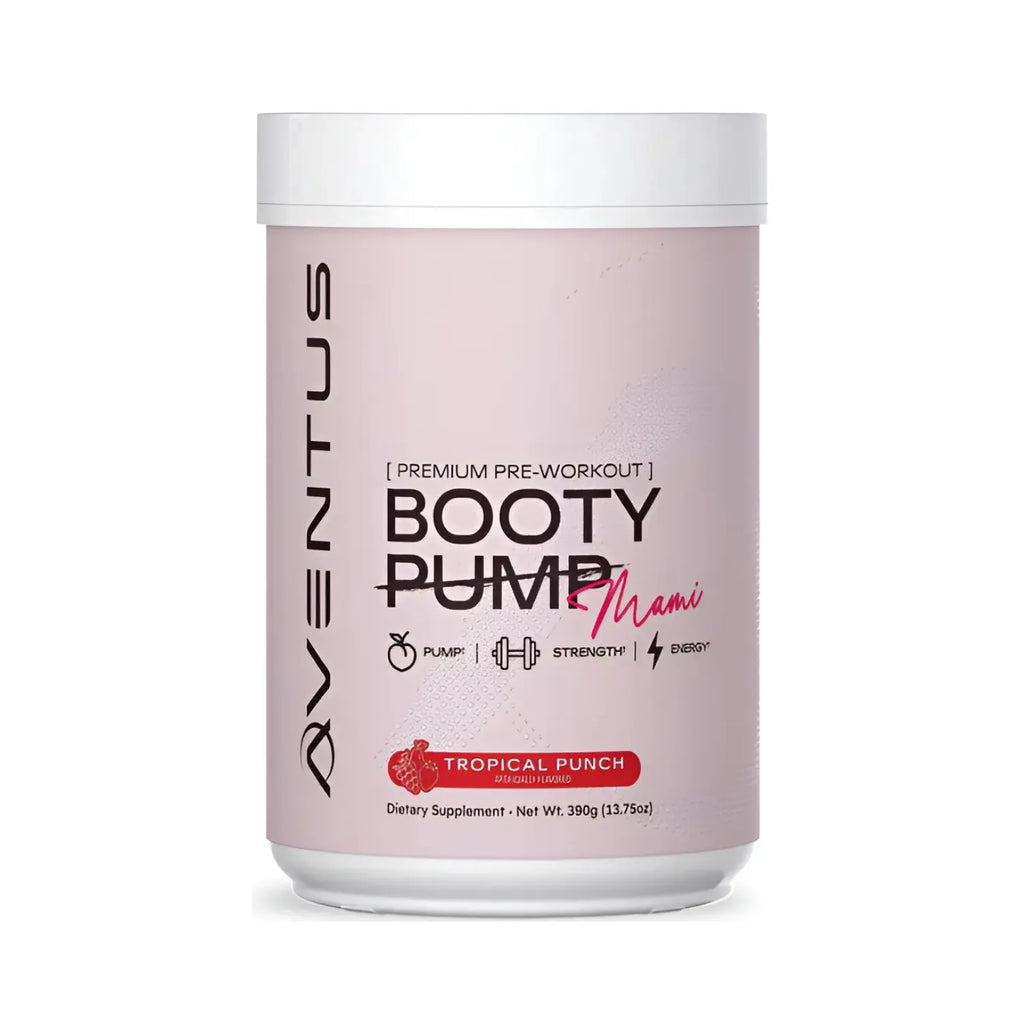 Aventus Premium Pre-workout Booty Pump Sabor Tropical Punch 390g