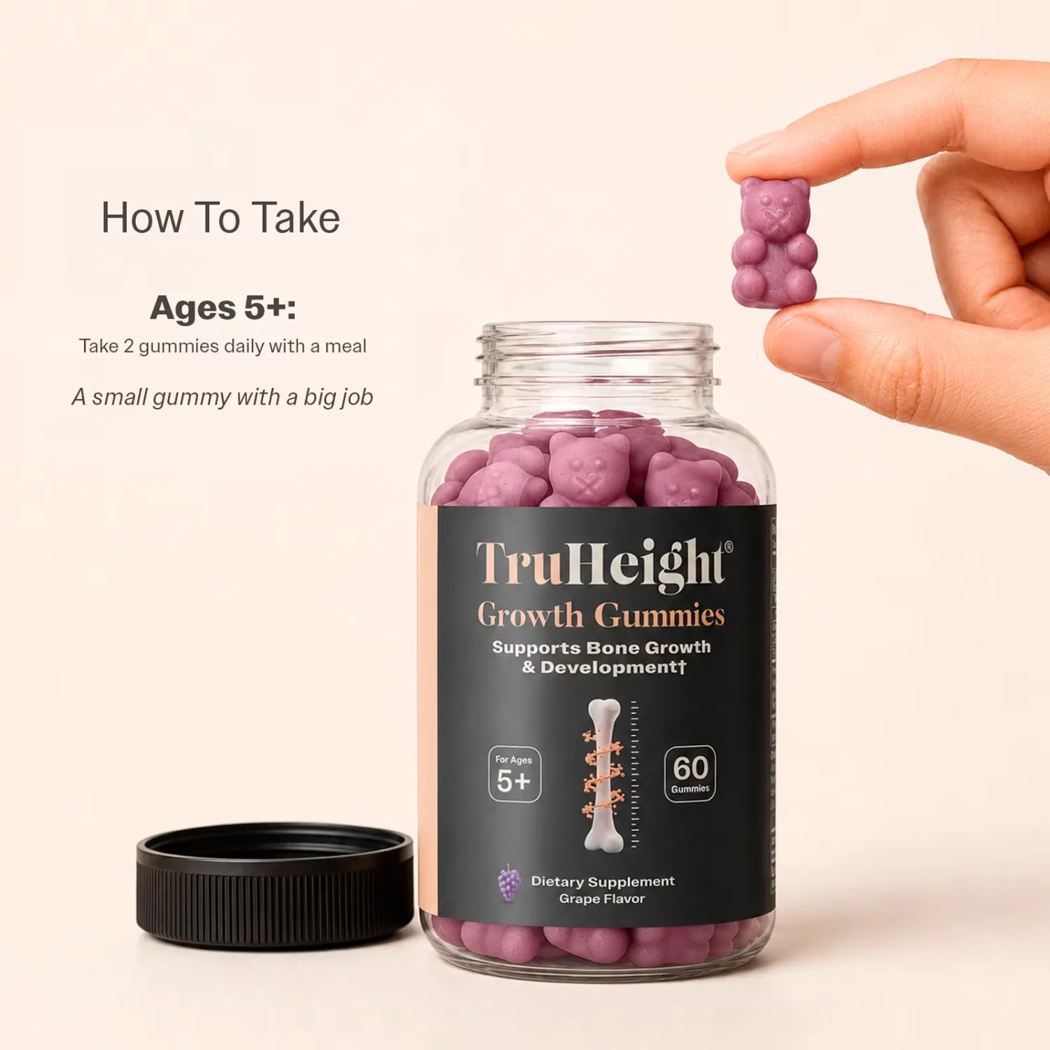 TruHeight Growth Gummy Grape 60 Gomitas