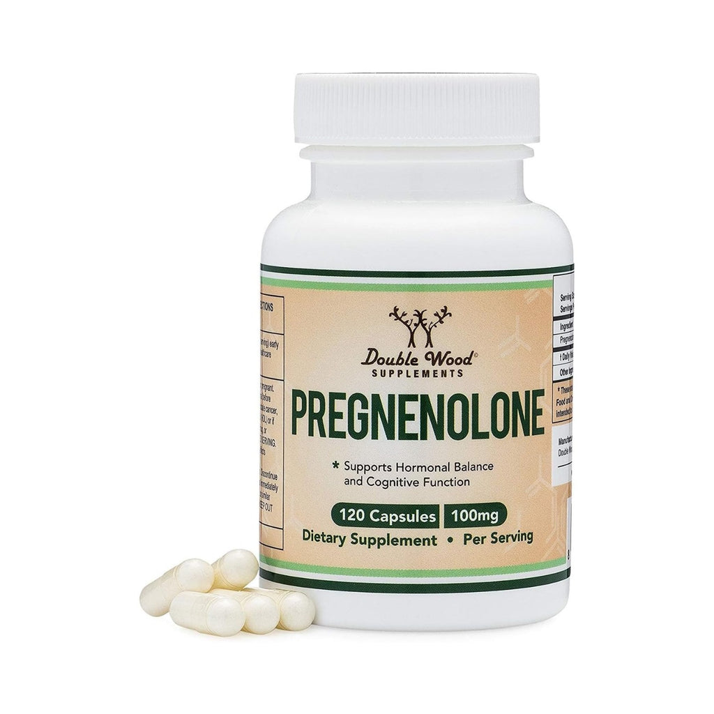 Double Wood Pregnenolona 100 mg 120 Cápsulas