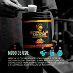 Gorilla Mode Pre Workout | Pre Entreno con Citrulina, Creatina y Cafeína | 40 Servicios | Sabor Tiger's Blood