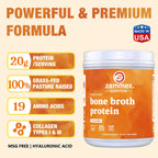 Zammex Proteína de Caldo de Hueso de Res 27 servs 600 grs SFN sin sabor
