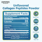 Zammex peptidos de colageno en polvo 900 grs 90 Servs SFN sin sabor