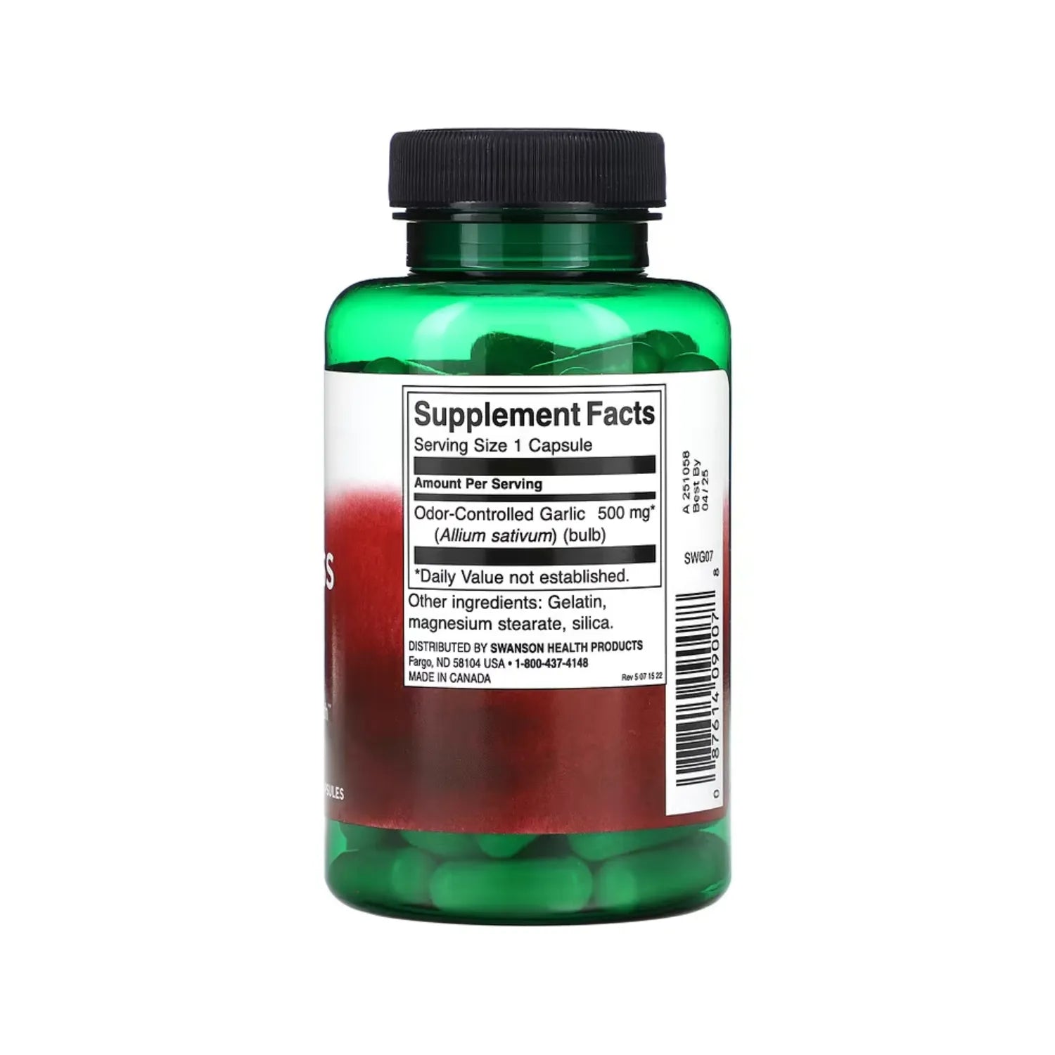 SWANSON AJO CON OLOR CONTROLADO 500 MG 100 CAPS SFN