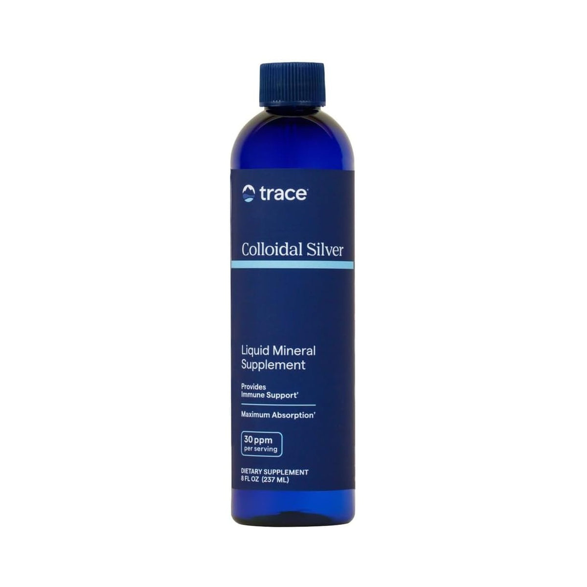 Trace Minerals Plata Coloidal Suplemento 30 ppm 8 oz