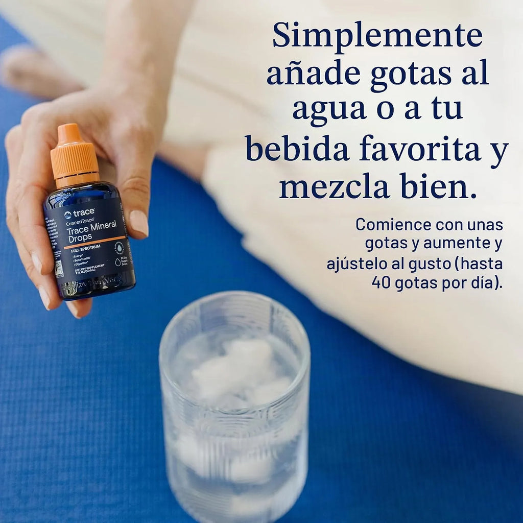 Trace Minerals Concentrace Trace Mineral Drops 59 ml - Equilibrio - Digestión - Energía - Huesos