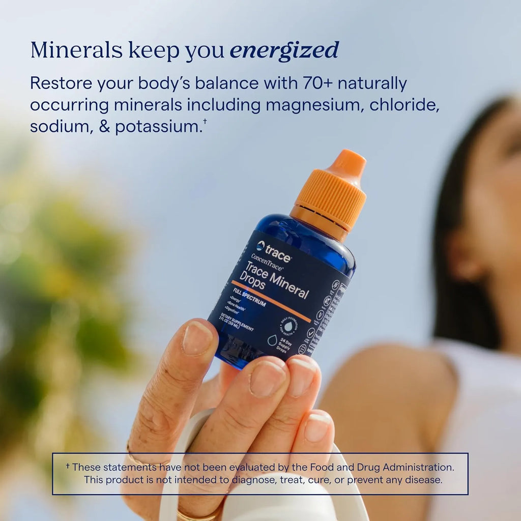 Trace Minerals Concentrace Trace Mineral Drops 59 ml - Equilibrio - Digestión - Energía - Huesos