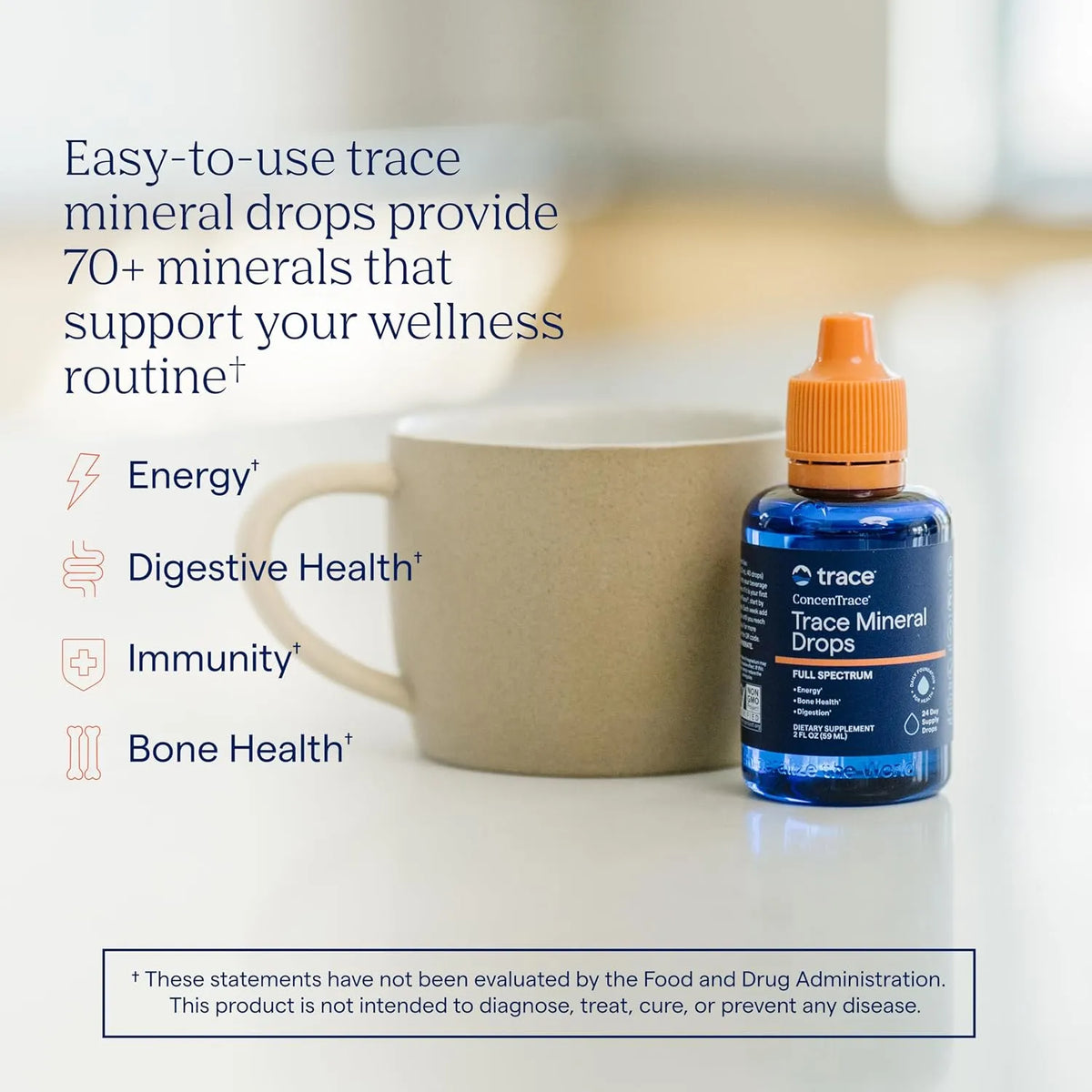 Trace Minerals Concentrace Trace Mineral Drops 59 ml - Equilibrio - Digestión - Energía - Huesos