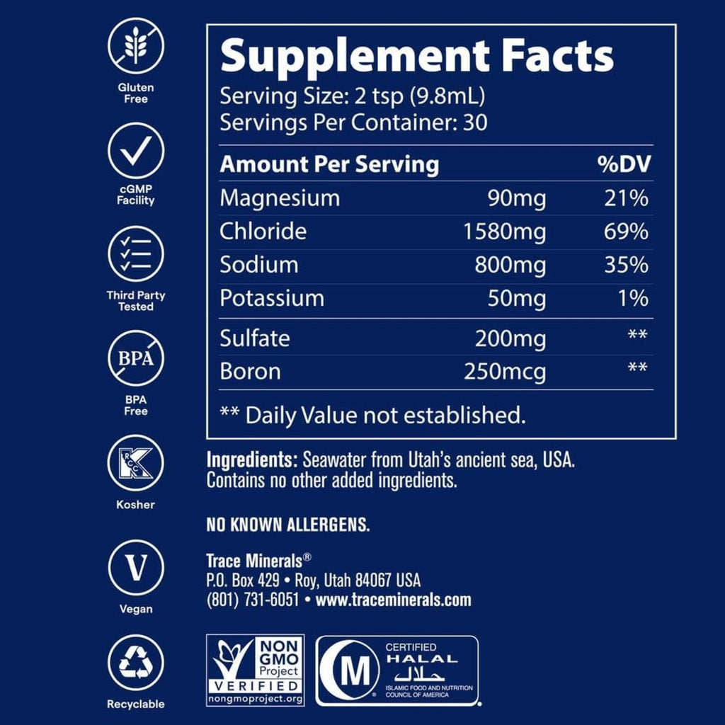 Trace Minerals Utah Minerales De Mar 10 Oz