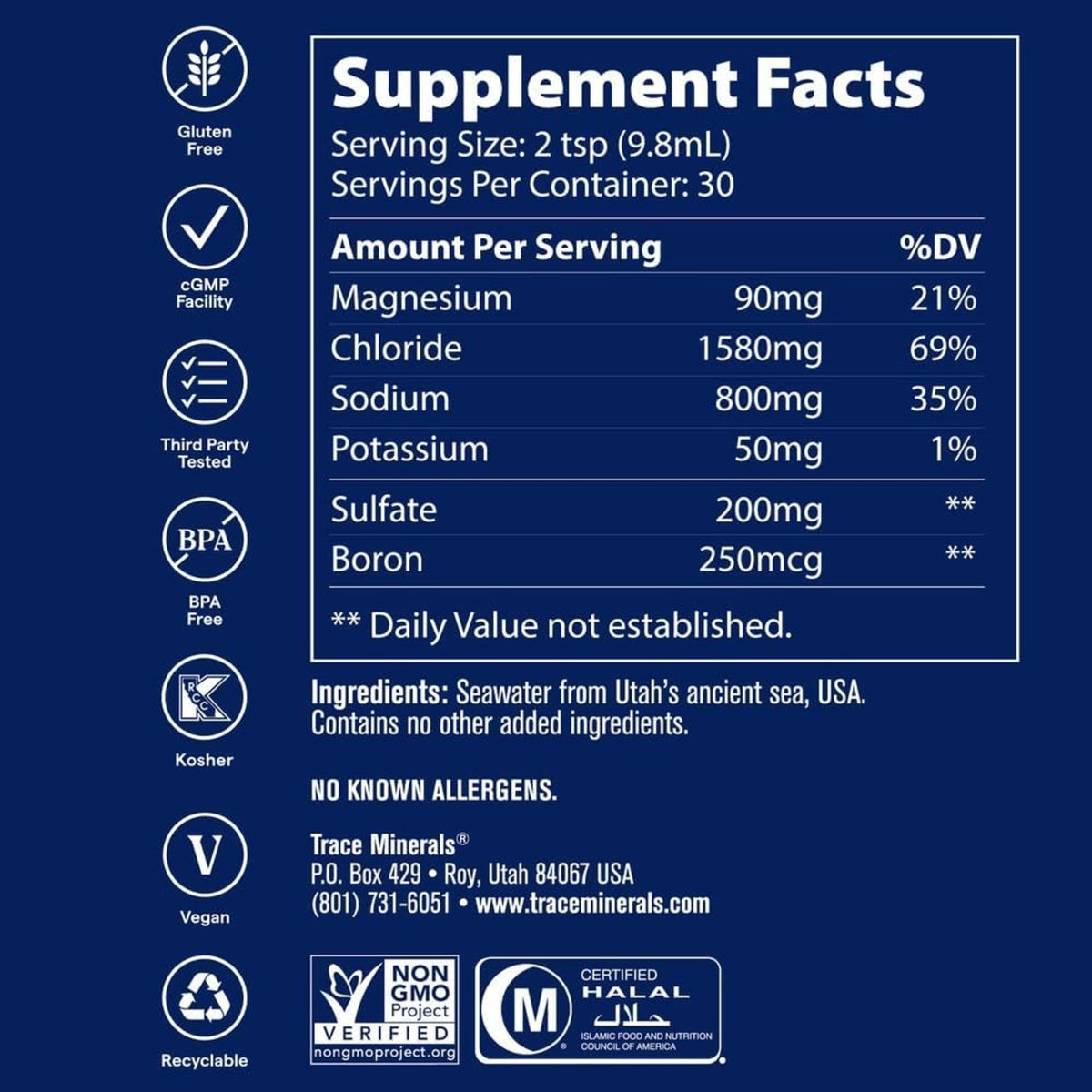 Trace Minerals Utah Minerales De Mar 10 Oz