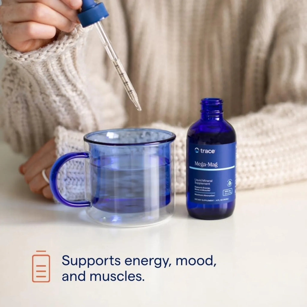 TRACE MINERALS LIQUIDO MEGA-MAG 400Mg 4 Oz ENERGIA 118ML SFN