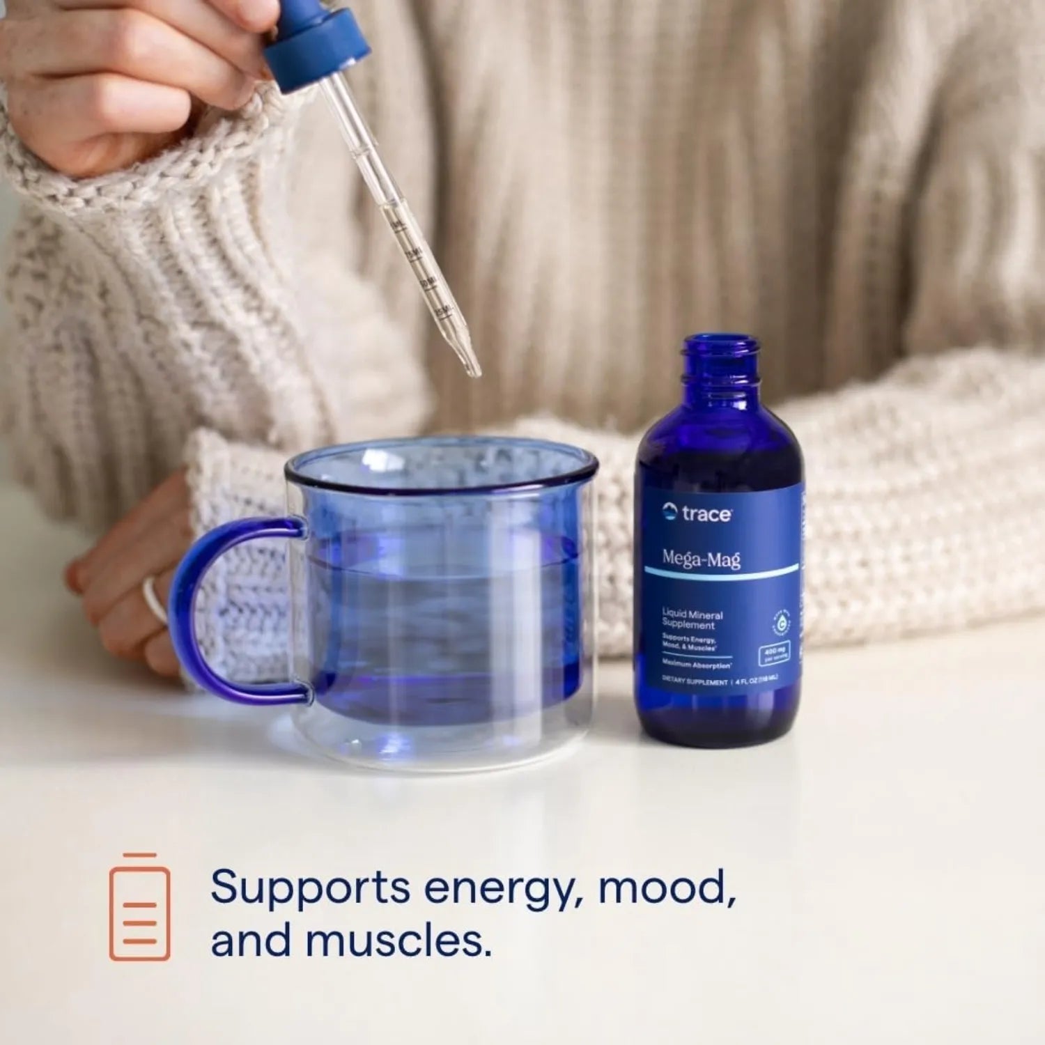 TRACE MINERALS LIQUIDO MEGA-MAG 400Mg 4 Oz ENERGIA 118ML SFN