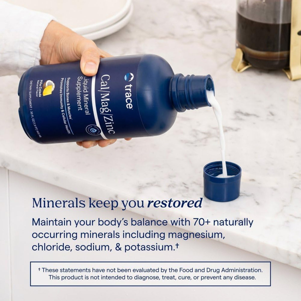 Trace Minerals Líquido Calcio Magnesio Zinc 946 Ml Piña Colada – Minerales