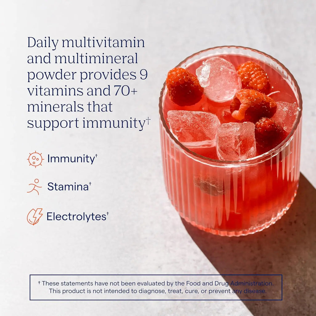 Trace Minerals Powerpak Electrolitos Y Vitamina C 30 Pzs Sfn( RASPBERRY)