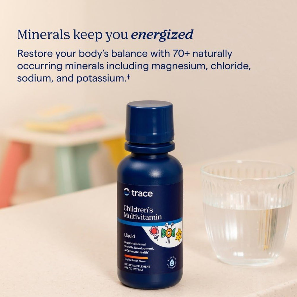 Trace Minerals Multivitamínico Infantil Sabor Tropical Punch 237 Ml Ponche Tropical – Vitaminas
