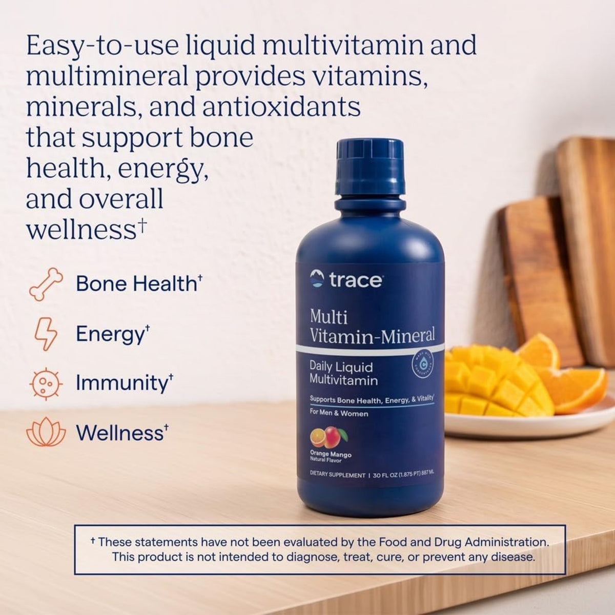Trace Minerals Multivitamínico Mineral Líquido De 887 Ml – Vitaminas