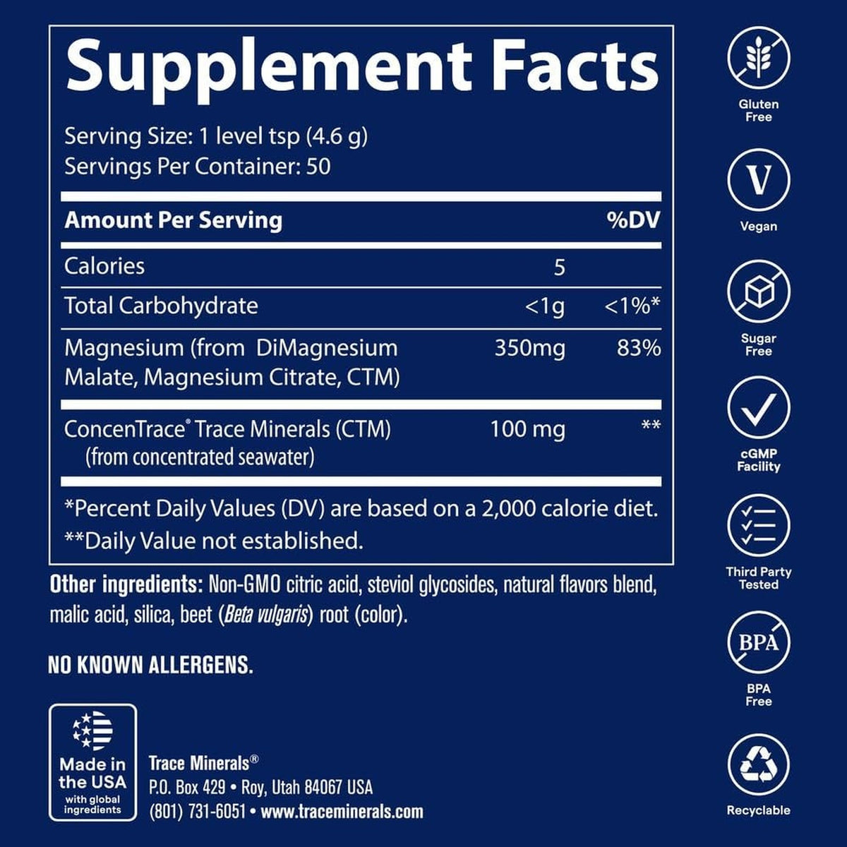 Trace Minerals Stress-X Vitaminas y Minerales 120 Tabletas