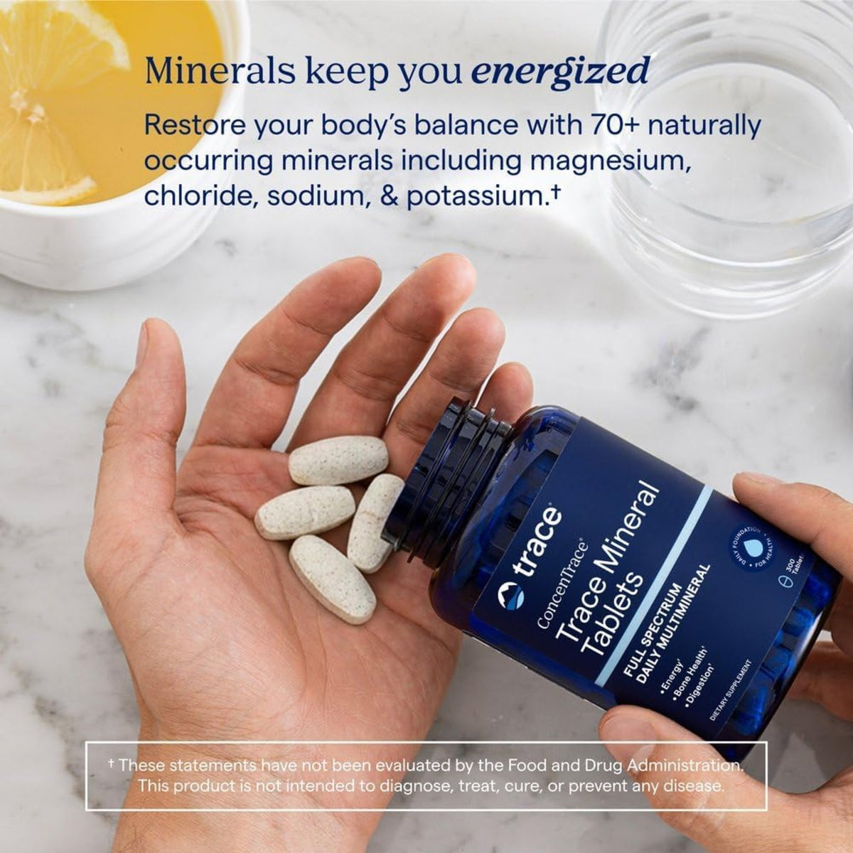 Trace Minerals Minerales/vitaminas Concentrace Tabletas 300 Unidades Sin Sabor