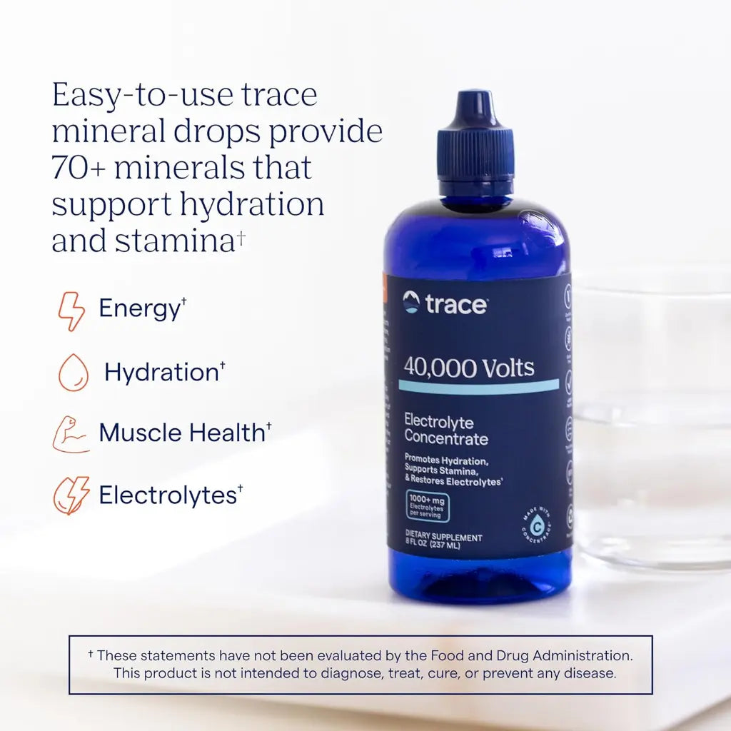 Trace Minerals 40,000 Volts 8oz Concentrado Electrolito Sfn