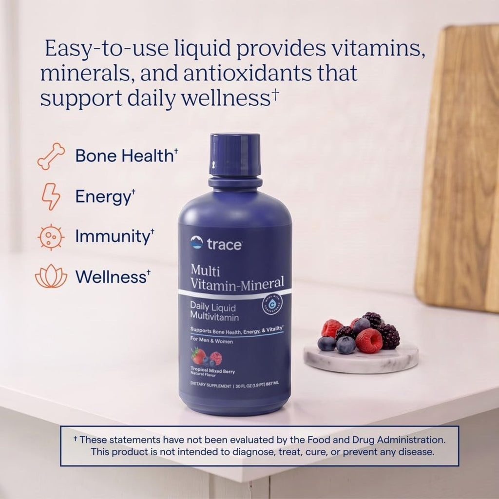 Trace Minerals Multivitamínico Líquido De Bayas, 30 Oz – Vitaminas