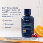 Trace Minerals Vitamina D3 Líquida 5000 UI Cereza Tropical 473 Ml