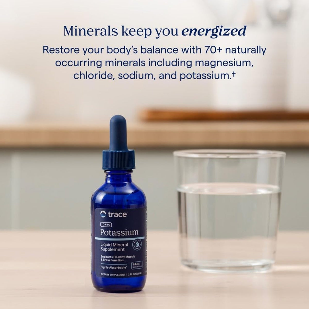 Trace Minerals Potasio Ionico Líquido Mineral Vegano Sin Sabor 59ml – Minerales
