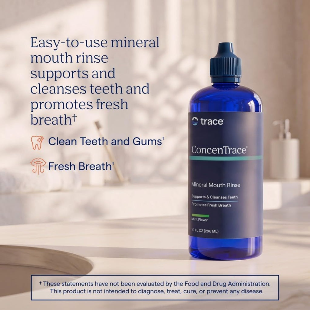 Trace Minerals Enjuague Bucal Mineral Concentrado 10 Onz Sabor Menta