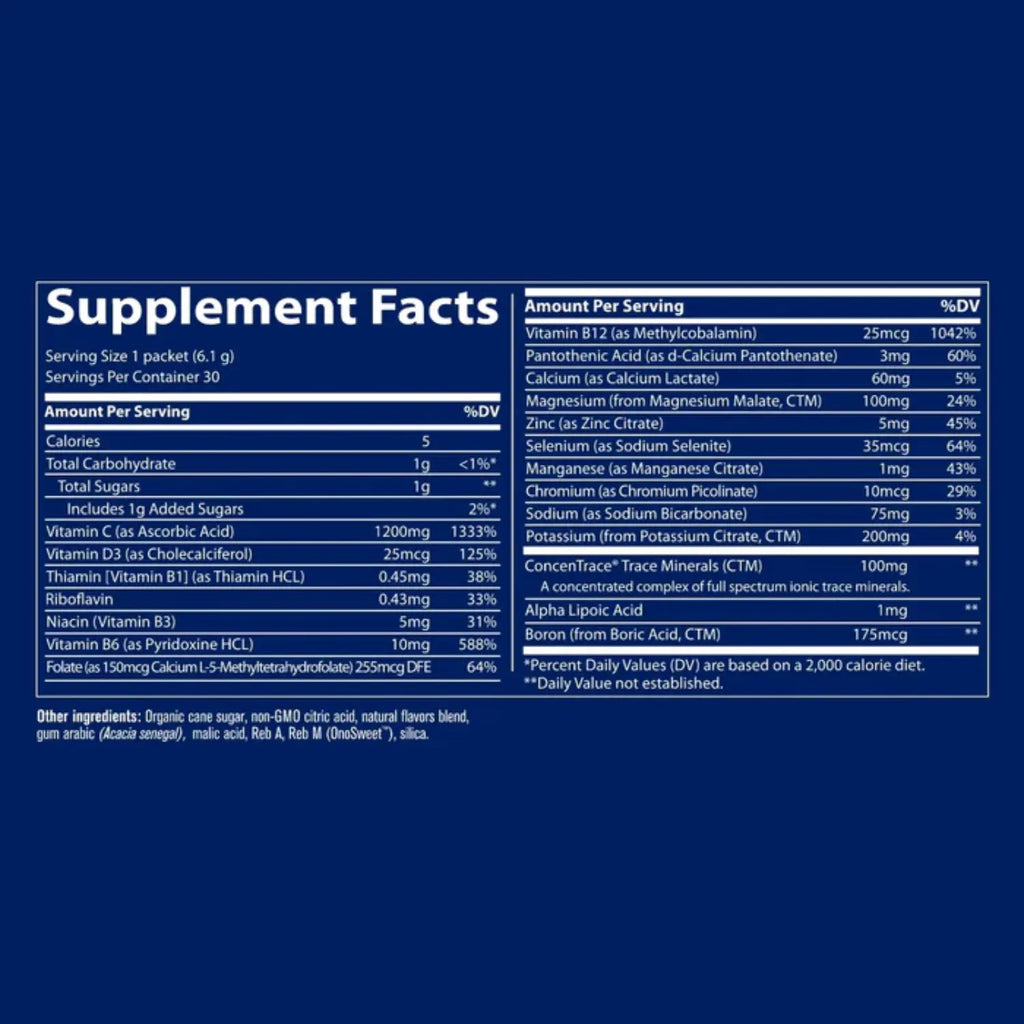 Trace minerals ELECTROLYTE STAMINA POWER PAK NON*GMO MIXED BERRY BOX OF 30